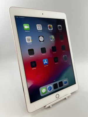 Apple iPad Pro 1st Gen A1674 Rose Gold Unlocked 128GB 9.7" iOS Tablet Cracked - Image 1 of 4