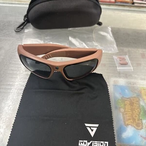 GO VISION Vido Camera Glasses Recording Sport Sunglasses Untested Mint - Picture 1 of 12