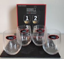 4 Riedel Vionier/Chardonnay The O Wine Tumbler glasses 4 pieces new in VGC box