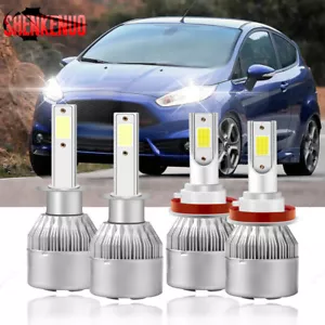 Kit de 4 bombillas LED de luz alta baja súper brillante para Ford Fiesta 2014-2018 - Imagen 1 de 10