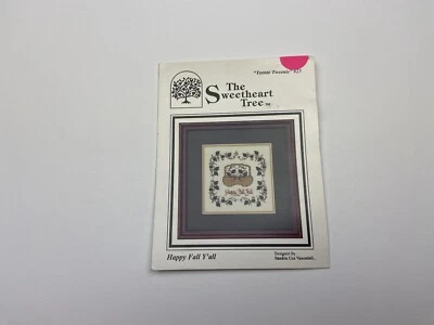 Sweetheart Tree Teenie Tweenie Happy Fall Cross Stitch Pattern With Charm 1M - Image 1 of 4