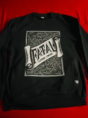 Fatal Sweatshir Sweatshir Sweater Sweater - Fatal Clothing Company - Мужской черный размер большой - Изображение 1 из 4