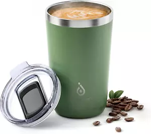 20 Oz Tumbler, Travel Coffee Mug with Splash Proof Sliding Lid, Double Wall Stai - Picture 1 of 9
