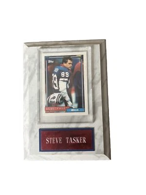 Buffalo Bills Steve Tasker Trading Card Plaque Topps - Image 1 of 3