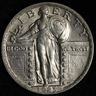 1923 Standing Liberty Silver Quarter UNC *UNCIRCULATED* MS E339 GSCCK - Image 1 of 2