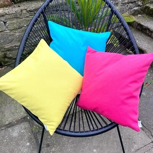 Funky Pink, Blue, Yellow 100% cotton cushion cover, Various sizes - Picture 1 of 8