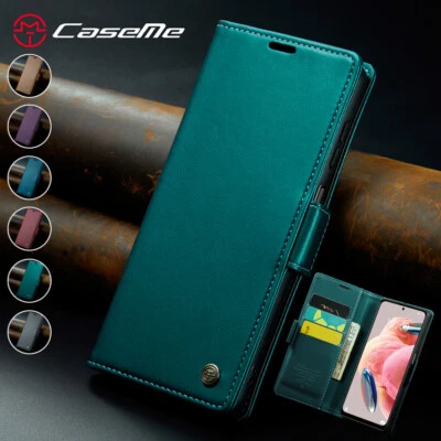 Para Xiaomi Redmi Note 9s/10s/11s/12 Pro+ Funda Cartera Cuero Magnética Abatible Cubierta Foto 1 de 4