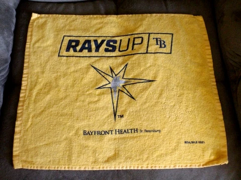 TAMPA BAY RAYS RALLY TOWEL * RAYS UP * STADIUM GIVEAWAY * MLB BASEBALL * Cover