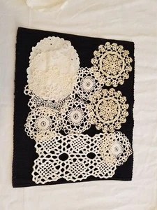 Hand Created Doilies Coasters Hot Pads Intricate Lot 18 Vintage MCM - Picture 1 of 12
