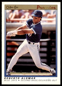 1991 O-Pee-Chee Premier Roberto Alomar Baseball Cards. #1
