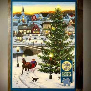 Cobble Hill 500 Piece Puzzle - Village Tree  - Picture 1 of 3