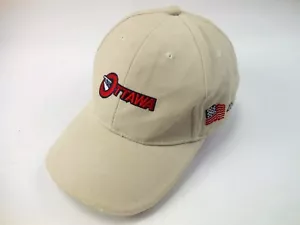 Baseballmütze bestickt Ottawa 2012 mit amerikanischer Flagge beige verstellbarer Riemen - Bild 1 von 6