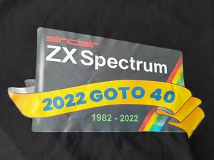 Sinclair ZX Spectrum - Spectrum40 SOLS T-Shirt 40th Anniversary Limited Edition - Picture 1 of 5