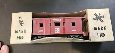 Marx HO Santa Fe  Bay Window Caboose  # 2226 Model  Train Car in Box - Image 1 of 2