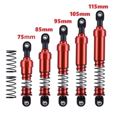 Big Bore Shocks Oil Filled 75- 115mm For 1/10 RC Crawler LCG Rig Capra SCX10 DIY - Image 1 of 4