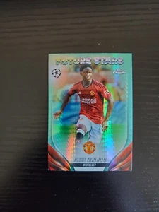 Kobbie Mainoo - 2023-24 Topps Cromo UEFA Clubes Competiciones #57 - AQUA PRISM - Imagen 1 de 2