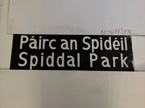 Dublin Oct 1982 Bus Blind 34”- Spiddal Park / Pairc An Spideil - Picture 1 of 12