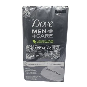 Jabón facial exfoliante para manos y cuerpo carbón + arcilla Dove Men+Care - 22,5 oz (6 barras) - Imagen 1 de 4