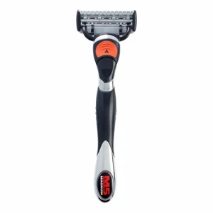 Personna M5 Magnum System 5 Blade Razor Handle with 2 Refill Cartridges, Orange - Picture 1 of 3