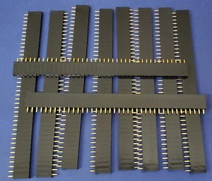40 Way Pin PCB Female Socket Header Connector 2.54mm ...Lot of 10...... - Picture 1 of 1