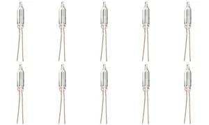 Box of 10 Neon Bulb NE2H C2A Indicator 105 to 125 Volts AC/DC, FREE RESISTORS - Picture 1 of 2