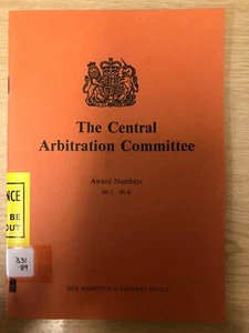 The Central Arbitration Committee: Award numbers 86/1-86/4 - Picture 1 of 2