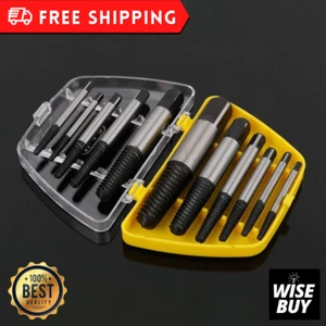 Damaged Broken Screw Remover Extractor Drill Bits 6pcs Steel Durable Easy Out - Picture 1 of 8