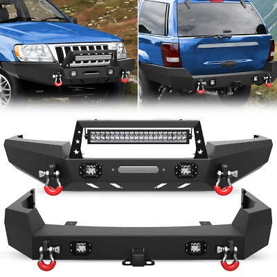 For Jeep Grand Cherokee WJ 1999-2004 Off-Road Front or Rear Bumper W/Winch Plate - Image 1 of 4