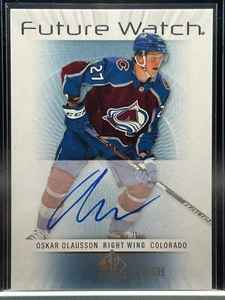2022-23 UD SP Authentische Oskar Olausson/699 Zukunftsuhr Auto RC Rookie #RFWA-OO - Bild 1 von 2