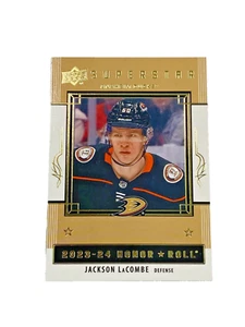 Jackson LaCombe Superstar Upper Deck 2023-24 Series 2 NHL Hockey Card HR43 - Picture 1 of 6