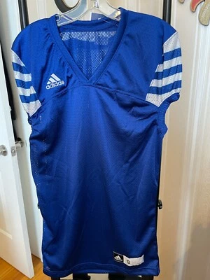 ADIDAS Men's 100% Polyester MESH FOOTBALL JERSEY - Size Small - Blue - NWT - Image 1 of 4