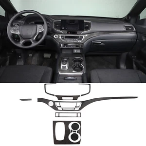 Carbon Fiber Interior Dash Trim Sticker Set for Honda Pilot 2015-2022 Ridgeline - Picture 1 of 14