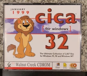 CICA 32 Windows Programs January 1999 Walnut Creek PC CD-ROM 4CD Set - Picture 1 of 4