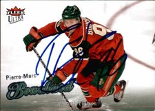 Pierre-marc Bouchard Signed Autographed 08/09 Fleer Ultra card Minnesota Wild
