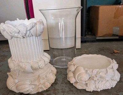 HomeWorx by Harry Slatkin Sea Shell Hurricane Set - Image 1 of 4