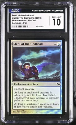 STEEL OF THE GODHEAD Shadowmoor Foil CGC 10 MTG [Nostalgium] - Image 1 of 2