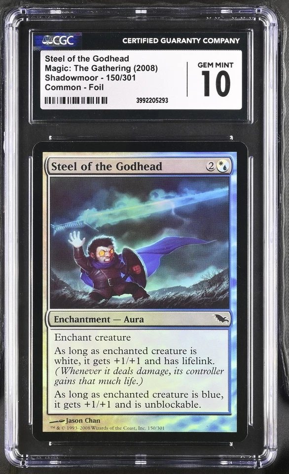 STEEL OF THE GODHEAD Shadowmoor Foil CGC 10 MTG [Nostalgium] - Image 1 of 2