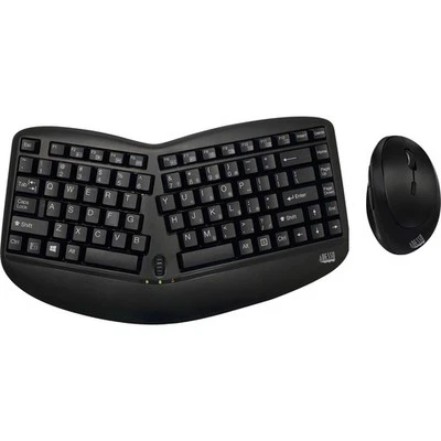 Adesso Tru-Form Wireless Ergo Mini Keyboard & Mouse - Image 1 of 4