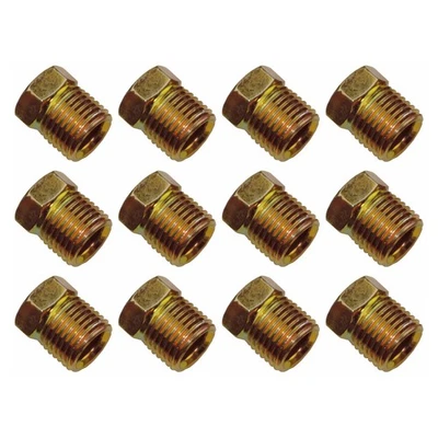 1/2 Hex 1/2-20 Inverted Flare Tube Nut Fitting 5/16 Trans Line Tubing 12PC TN15 - Image 1 of 4