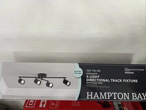 Hampton Bay 4-Light Directional Track Lighting Kit Matte Black 26" - 1007730350 - Picture 1 of 1