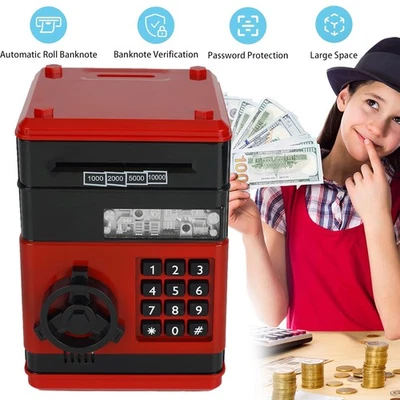 Spardose, Elektronisch ATM Spardose Sparschwein Kinder Bankautomat Geldspardose - Bild 1 von 4