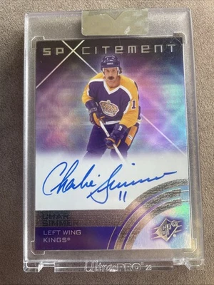 2024-25 Upper Deck Clear Cut SPXcitement Charlie Simmer Auto SXA-CS - Image 1 of 2
