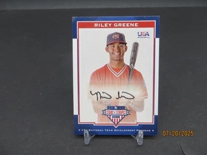 2017 Panini Stars & Stripes Riley Greene Black Ink Autogramm /25 Tigers - Bild 1 von 6