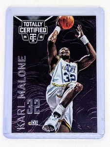 2014-15 Totalmente Certificado Platino Púrpura #126 Karl Malone/49 Utah Jazz Salón de la fama - Imagen 1 de 2