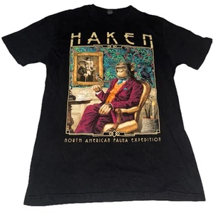 Haken T Shirt Fauna North American Expedition 2023 Dates * Black Small - Picture 1 of 9
