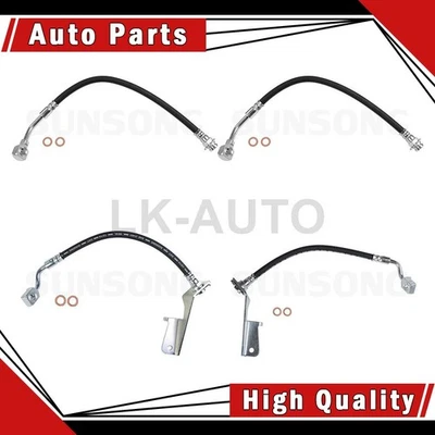 Línea de freno de manguera hidráulica de freno delantero trasero 4 para Buick Allure 3,6 L 3,8 L Foto 1 de 4