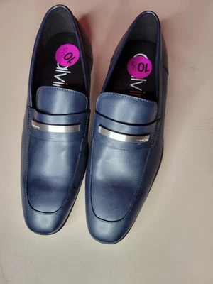 Calvin Klein Shoes Men Size 10.5 New Blue Silver - Image 1 of 4