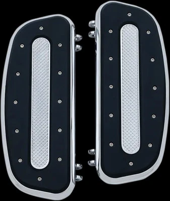 Juego de tablas de piso para conductor de industria pesada cromadas Kuryakyn Fat Boy Lo 10-17 Foto 1 de 3