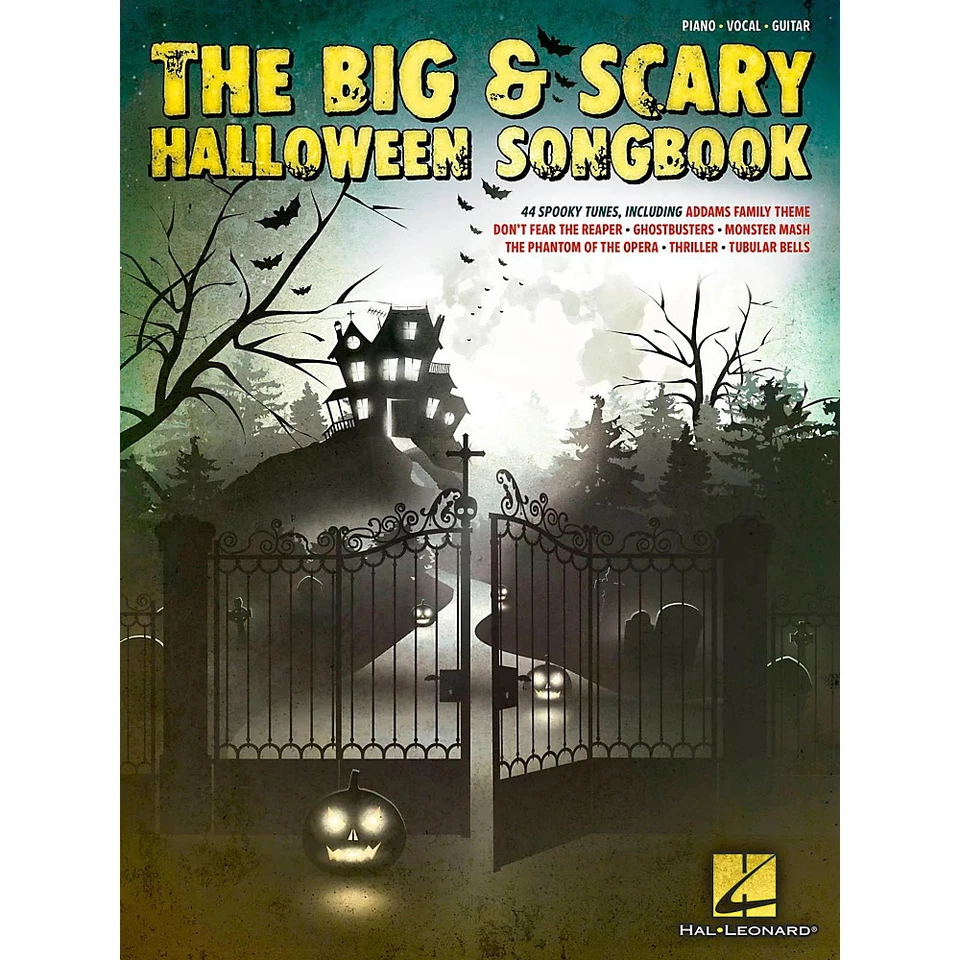 The Big & Scary Halloween Songbook for Piano Sheet Music Guitar Chords Book