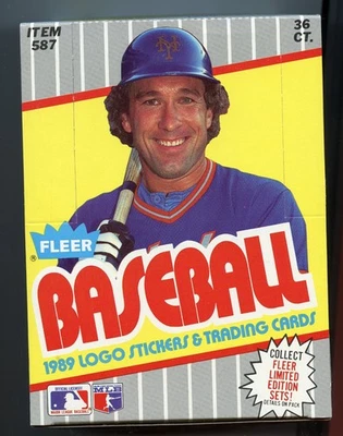 1989 Fleer Baseball Wax Box Griffey Ripken Untouched Original Owner